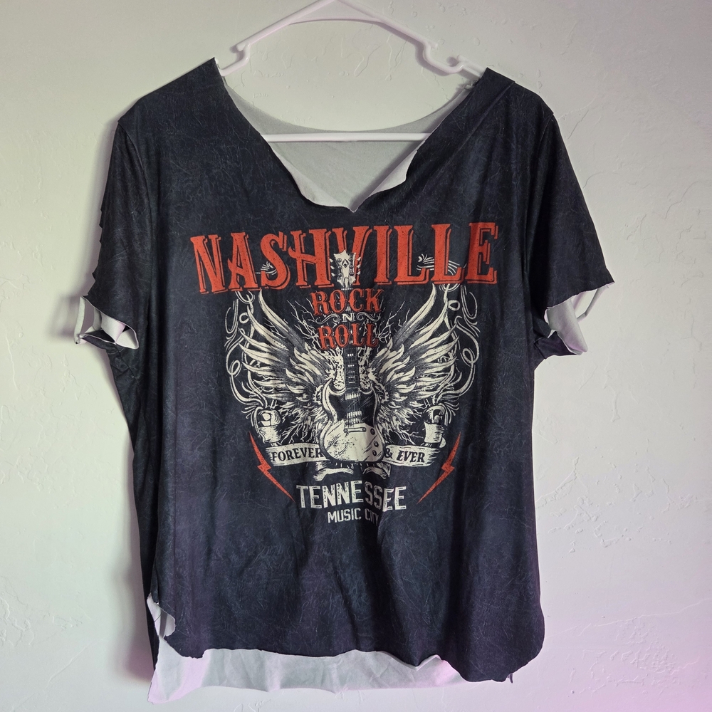 Nashville Rock and Roll Graphic T-Shirt